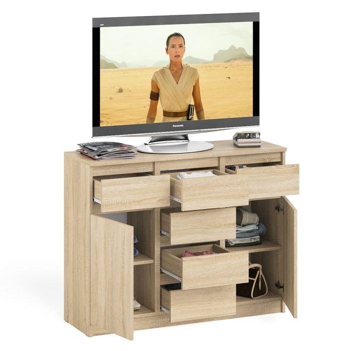 Комоды, Комод с ящиками и дверками Мори МК1200.4