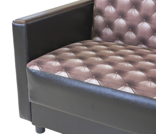 Диван-кровать Классика Д 120, велюр+иск.кожа