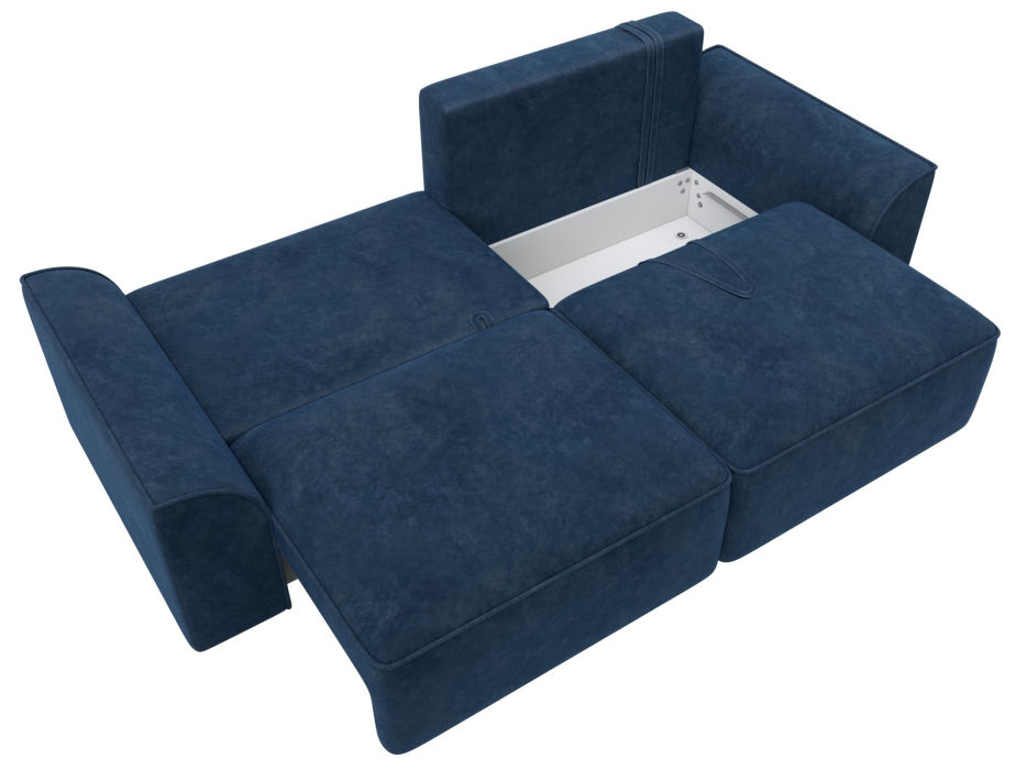 Диваны еврокнижки, Диван прямой Лига-048 НПБ, велюр BRUT