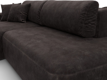 Диван угловой Лига-036 НПБ Модерн левый угол, велюр BRUT