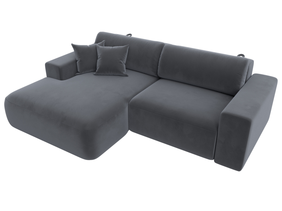 Диваны угловые в гостиную, Диван угловой Лига-036 Классик левый угол, велюр