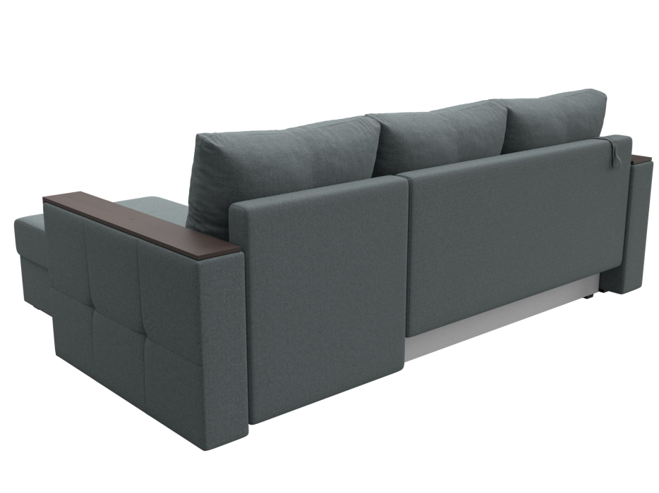 Диваны угловые в гостиную, Диван угловой Валенсия Лайт правый угол, рогожка Амур