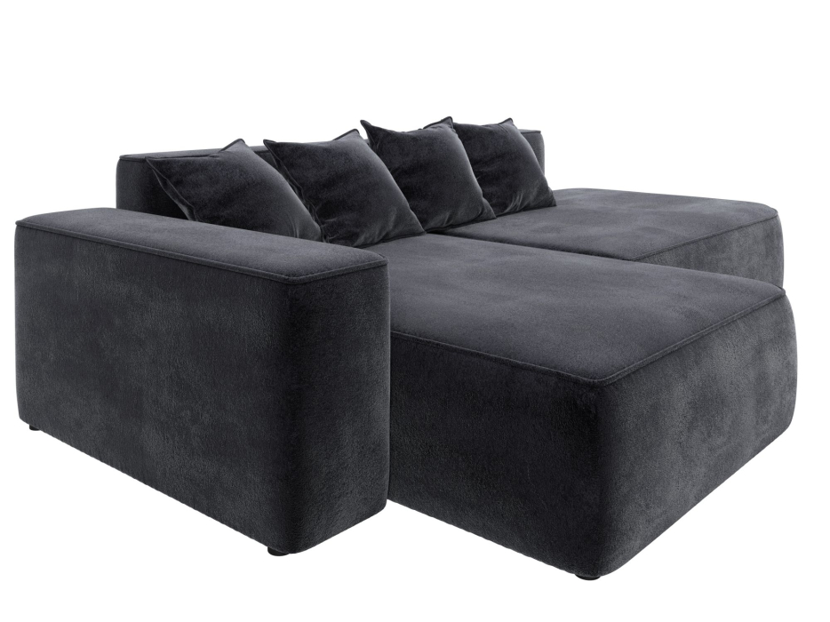 Диваны угловые в гостиную, Диван угловой Лига-065 угол левый, велюр TOWER