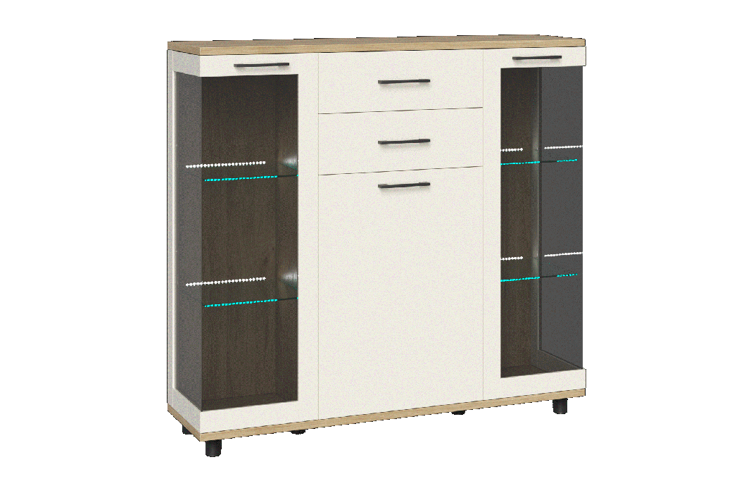 Комоды, Модульная система Грейс Тумба ТБ-5000  Гикори Джексон Светлый