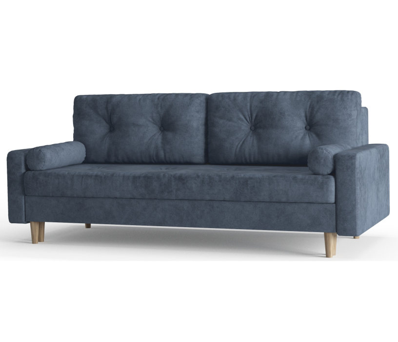 Диваны с ящиком для белья, Диван-кровать Belfast, независимый пружинный блок, велюр