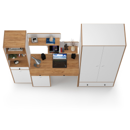 Мебельная стенка в молодёжную комнату Вуди № 23 