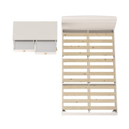 Стол на ножках с ящиками и кровать Афина 1200