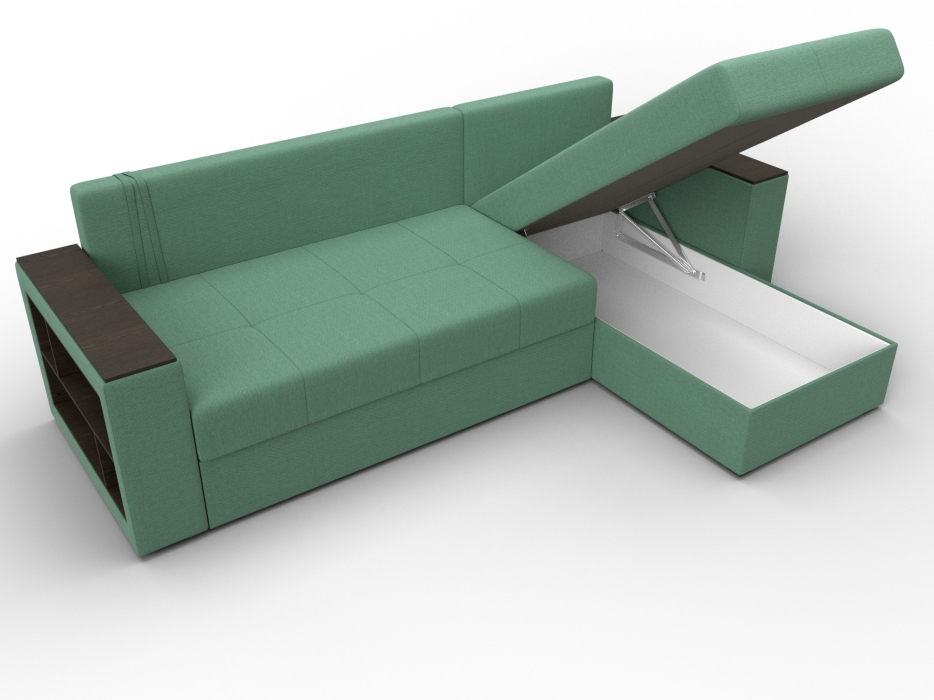 Диваны угловые в гостиную, Диван угловой Дубай Лайт угол универсальный, рогожка Амур