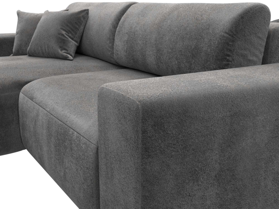 Диваны угловые в гостиную, Диван угловой Лига-036 НПБ Классик левый угол, велюр TOWER