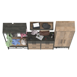 Прихожая модульная в стиле лофт Трувор № 238