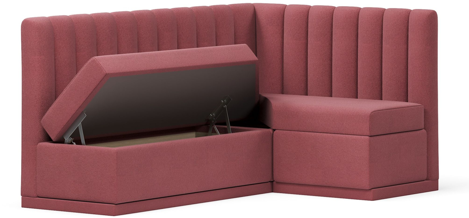 Диваны угловые, Кухонный угловой нераскладной диван Кафф, велюр