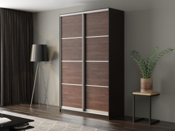 Шкаф-купе Айсберг 160 ВЕНГЕ (шамони темный/глухой)