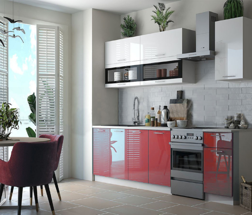 Кухня, Кухня МДФ Техно NEW 2000 Комплектация №2