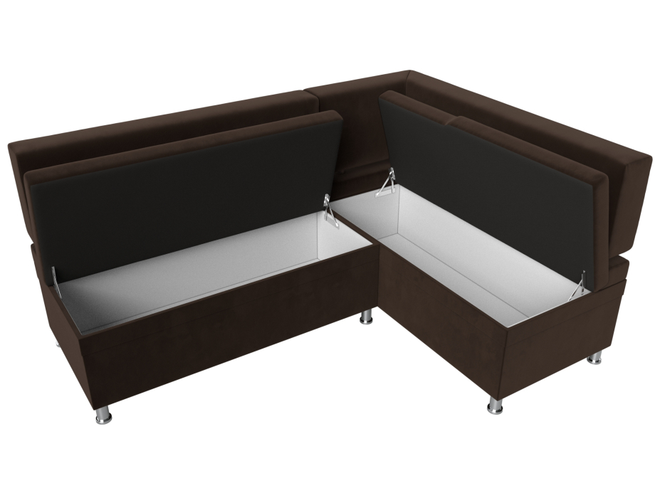 Кухонные уголки, Кухонный уголок Стайл правый угол, микровельвет