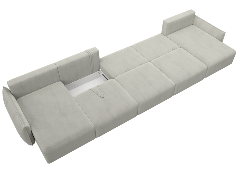 Диваны еврокнижки, Диван п-образный Лига-051 НПБ МегаЛонг, велюр TOWER