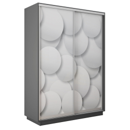 Шкаф-купе Экспресс 2-х дверный Фотопечать Шары Стекла 140х60х240