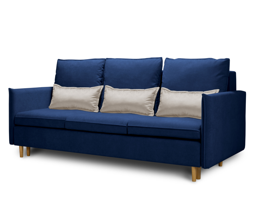 Диваны кровати со спальным местом, Диван кровать прямой Оливер,микровелюр