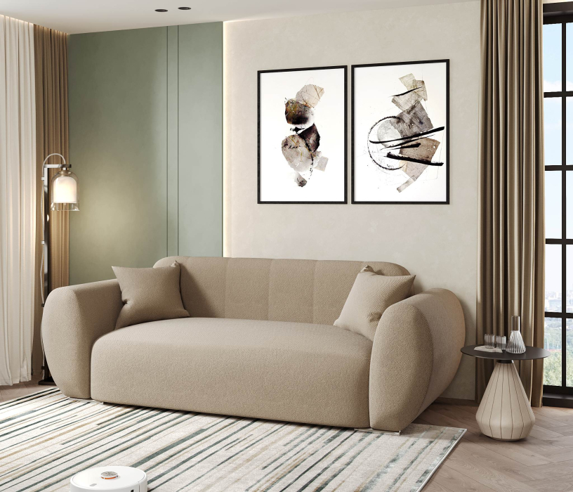 Диваны прямые, Диван прямой нераскладной Kitty,велюр