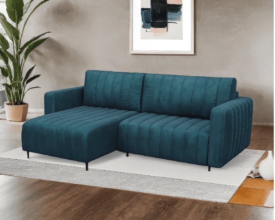 Диваны угловые в гостиную, Диван угловой Флорент (Бархат)