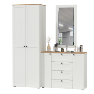 Прихожие, Комод с зеркалом и шкафом для прихожей Остин