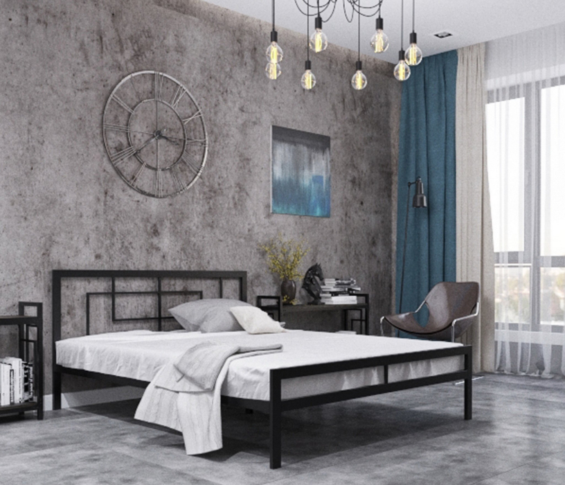 Кровати 90 см, Кровать в стиле лофт Кантерано low 0.9
