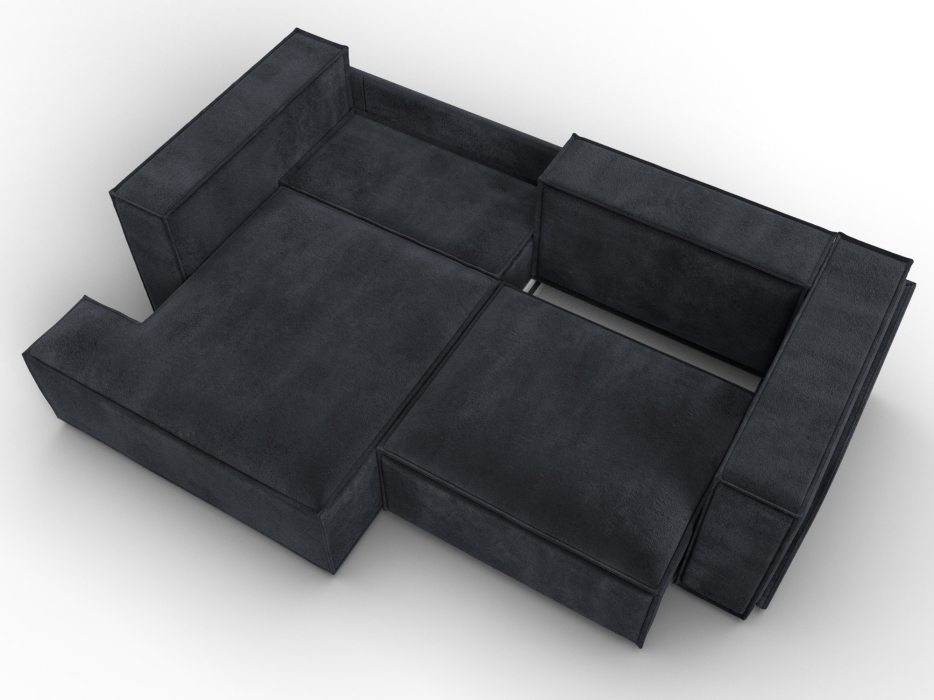 Диваны угловые в гостиную, Диван угловой Лига-061 угол левый, велюр TOWER