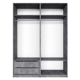 Шкаф распашной Е1 Локер 162х52.5х220 см, с модулем