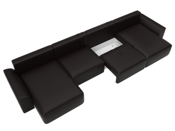 Диван п-образный Лига-048 НПБ лонг, экокожа GRIFON