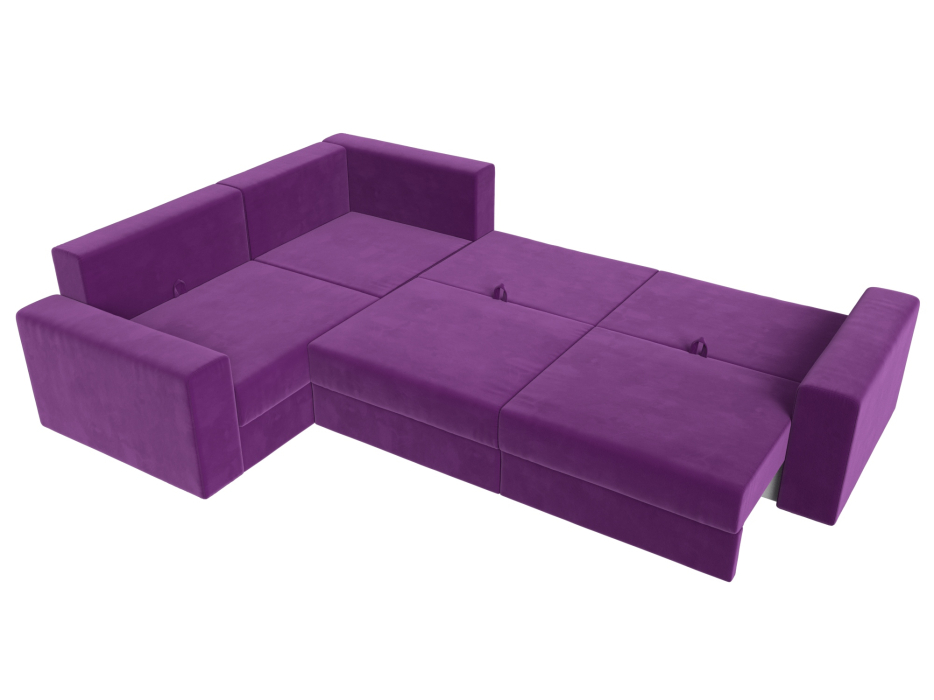 Офисные диваны, Угловой диван Майами Long левый угол, микровельвет