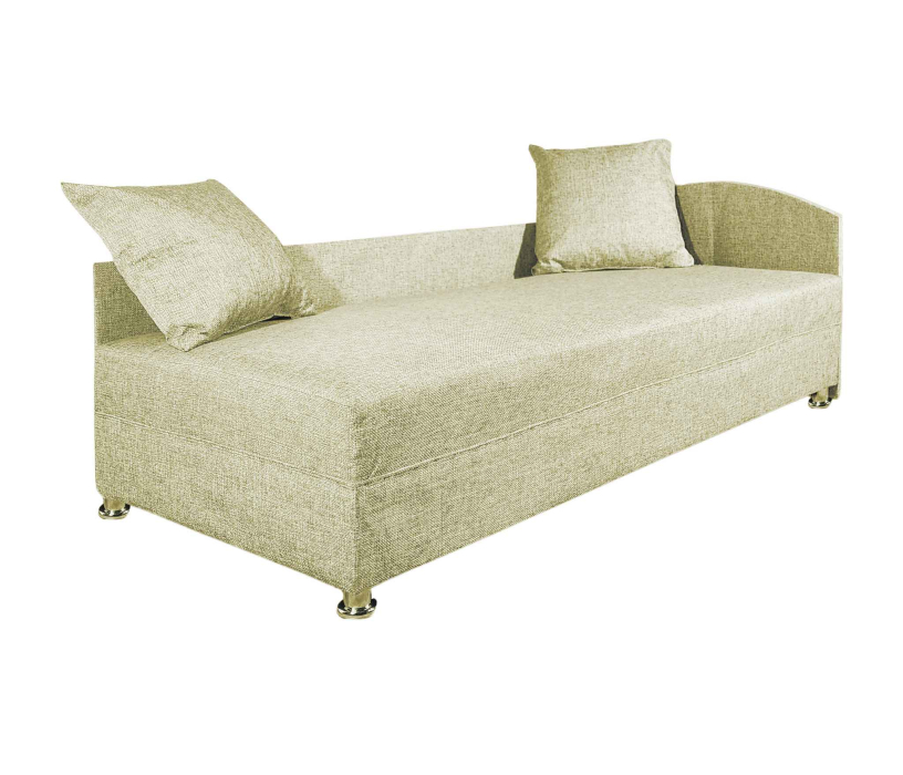 Односпальные, Кровать тахта односпальная 80, правый угол, рогожка