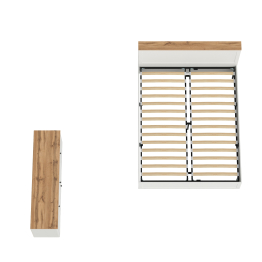 Тумба под ТВ Остин и двуспальная кровать Остин 11.53