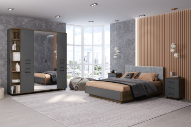 Модульная спальня Грейс композиция 1  Гикори Джексон Темный