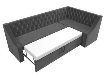 Кухонный угловой диван Мерлин правый угол велюр