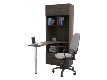 Письменный стол-стеллаж, Дуб Венге