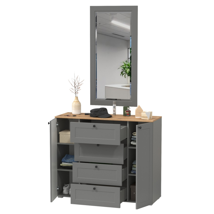 Прихожие, Большой комод с зеркалом Остин