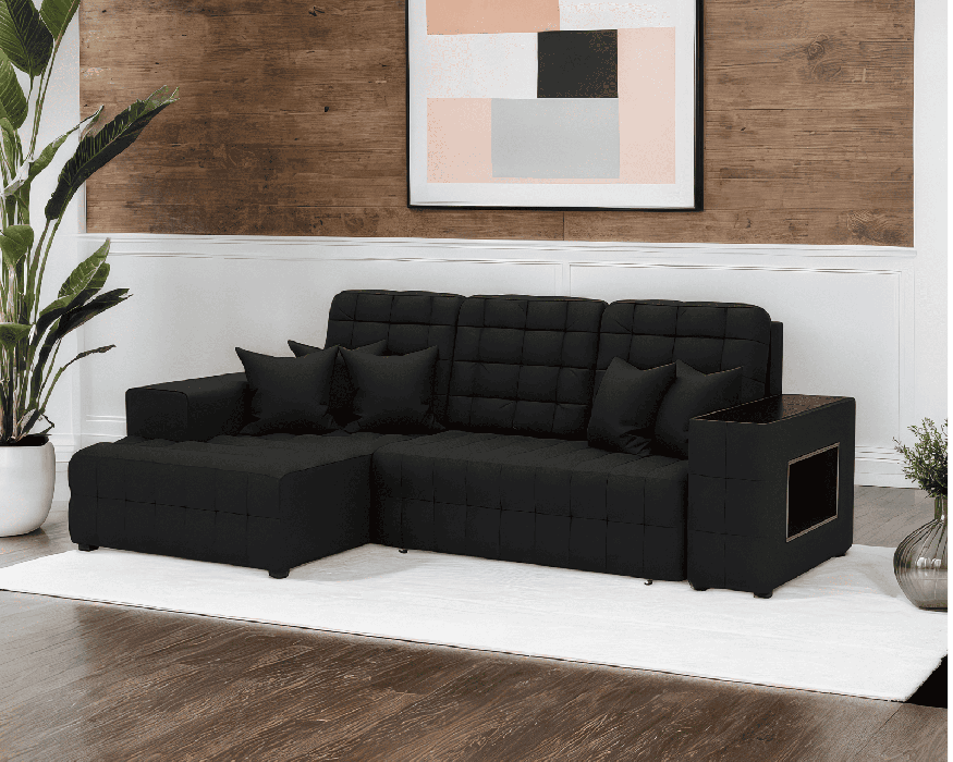 Диваны угловые в гостиную, Диван Мадрид Левый угол (Велюр)