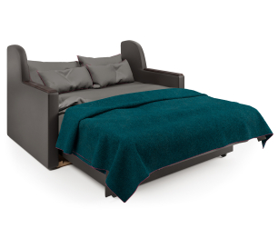 Диван-кровать Аккорд Д 100, экокожа/шенилл