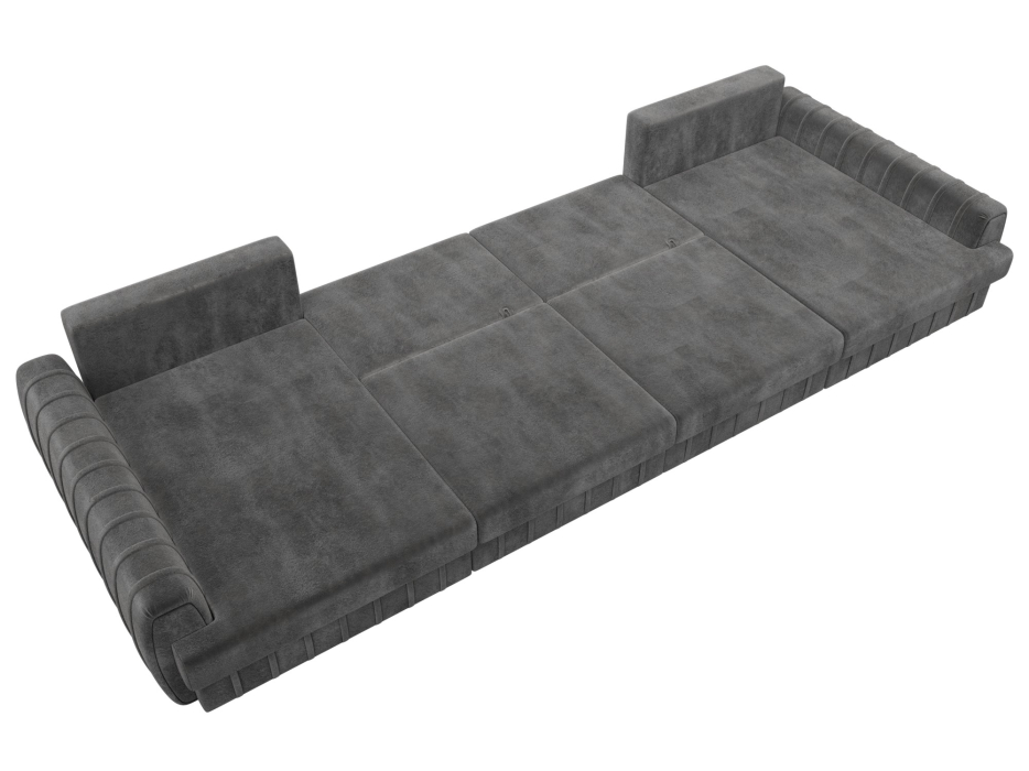 Диваны угловые в гостиную, Диван П-образный Лига-057 НПБ Лонг, велюр TOWER