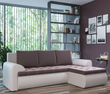 Диваны угловые в гостиную, Угловой диван Ванкувер правый, экокожа /велюр