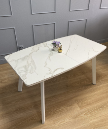 Стол Kenner AA1400 раздвижной, керамика , опоры белые 