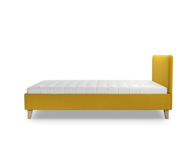 Кровати 140 см, Кровать Сканди 140х200 с кроватным основанием, рогожка