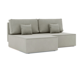 Диван-кровать угловой еврокнижка Блюм Некст, велюр