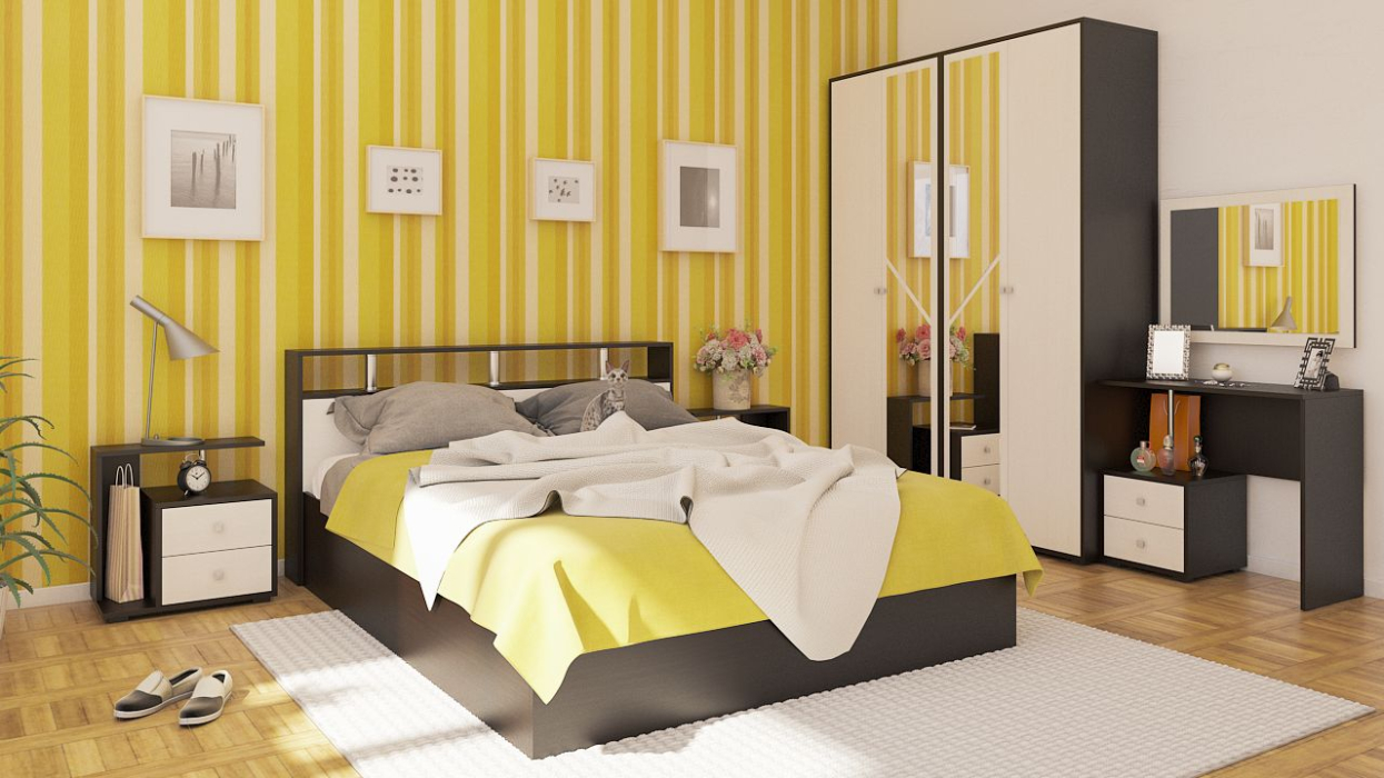 Спальные гарнитуры, Спальный гарнитур Камелия №2