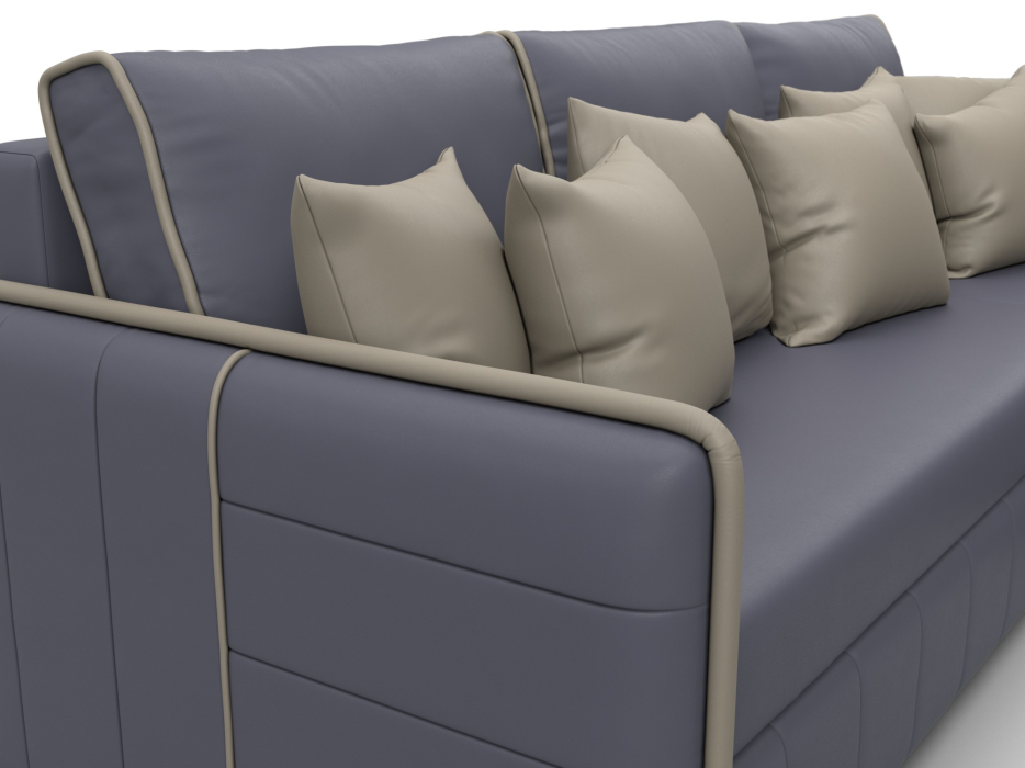 Диваны угловые в гостиную, Диван угловой Лига-078 угол универсальный, экокожа GRIFON