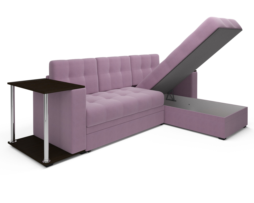 Диваны угловые в гостиную, Диван угловой Атланта (Микровельвет)