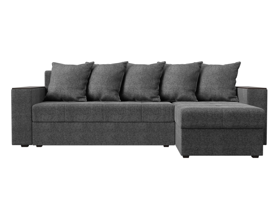 Диваны угловые в гостиную, Диван угловой Дубай Лайт правый угол, рогожка Амур