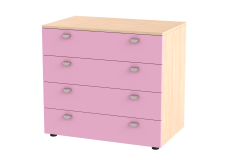 Комоды, Комод GК 900К Дуб молочный