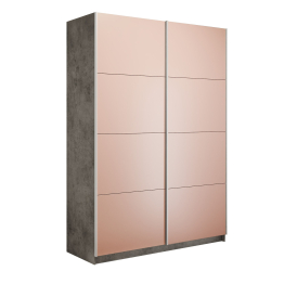 Шкаф-купе Прайм 2-х дверный Стекла пудра/Доводчики 160х57х230