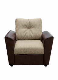 Кресло Амстердам раскладное, рогожка/экокожа