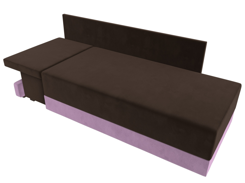 Кушетка диван, Кушетка Никас левая, микровельвет